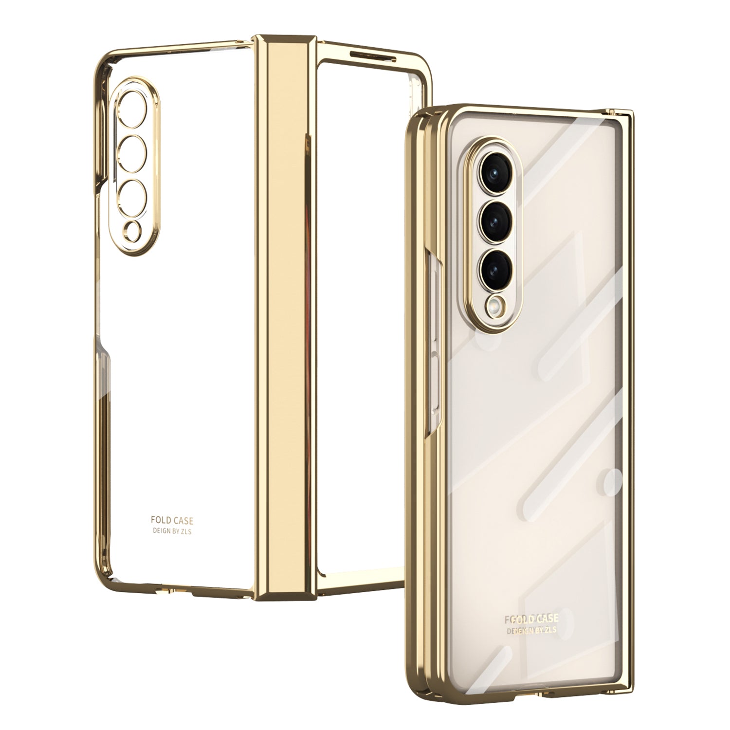 Til Samsung Galaxy Z Fold4 5G galvanisering højgennemsigtigt Foldetelefoncover med hærdet glasfilm Til Samsung Galaxy Z Fold4 5G galvanisering højgennemsigtigt Foldetelefoncover med hærdet glasfilm